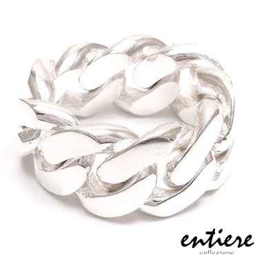 entiere アンティエーレ チェーンリング 指輪  丸キヘイ 幅1.2cm 14号 メンズ レディース ジェンダーレス シルバー925