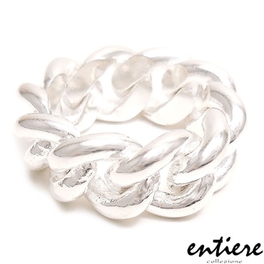 entiere アンティエーレ チェーンリング 指輪  丸キヘイ 幅1cm 14号 メンズ レディース ジェンダーレス シルバー925