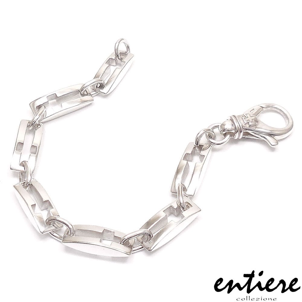 entiere アンティエーレ ブレスレット クロスデザイン 21cm シルバー925  メンズ
