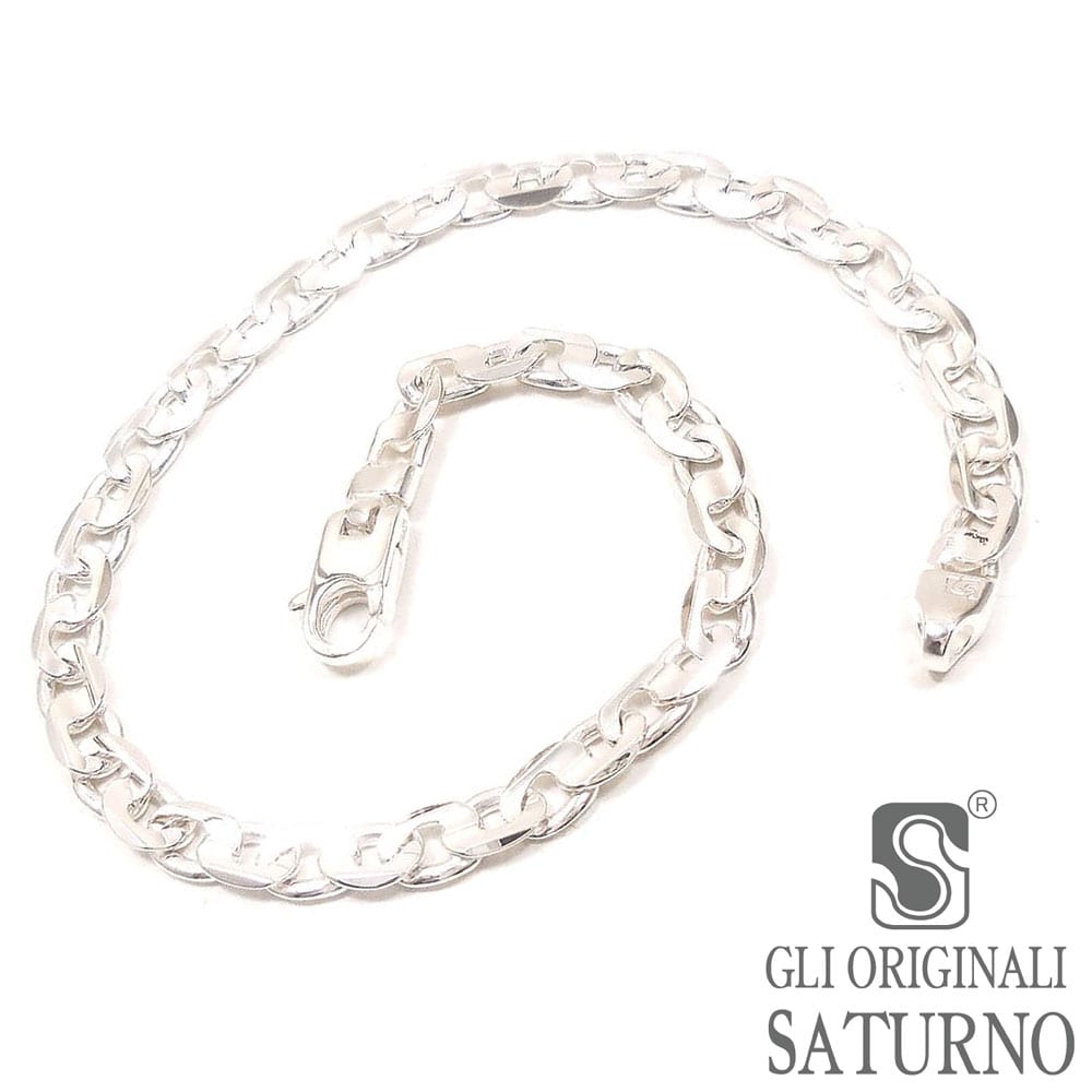 SATURNO サツルノ アンクレット シルバー925 S字型チェーン 約26cm メンズ レディース