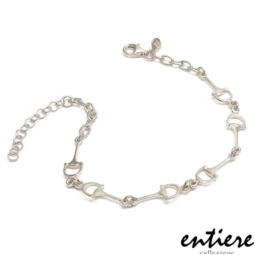 entiere アンティエーレ ブレスレット 16+3cm ハミ・ビットチェーン シルバー925 ロジウムメッキ レディース メンズ ジェンダーレス