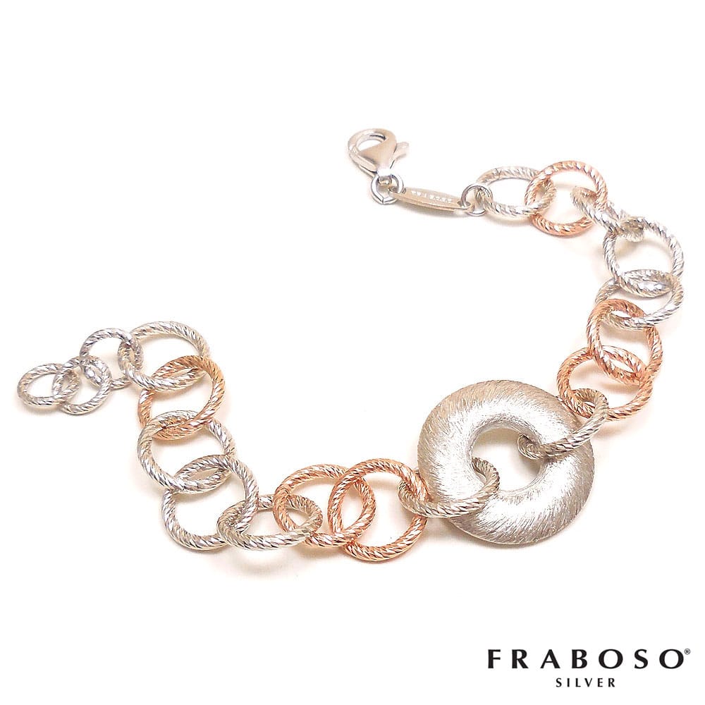FRABOSO フラボッソ ブレスレット レディース ラフサーフェイスリング シルバー925