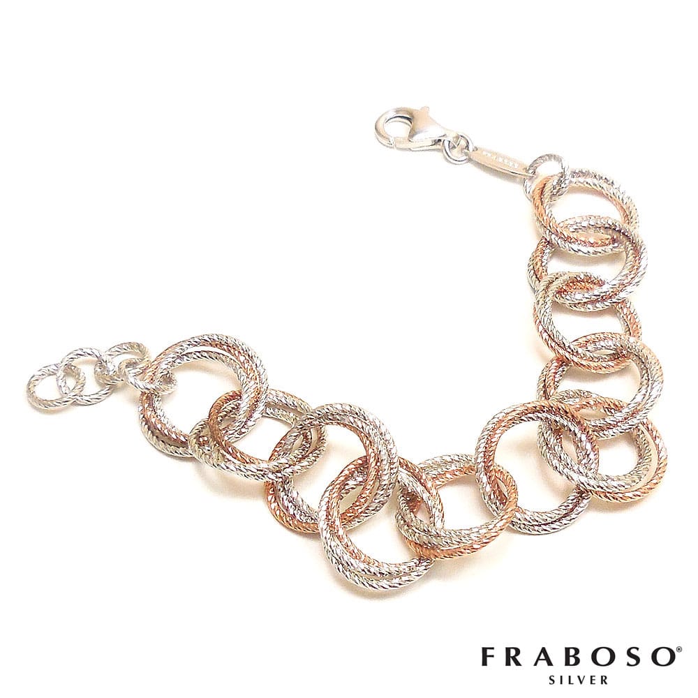 FRABOSO フラボッソ ブレスレット レディース トリプルリングチェーン シルバー925