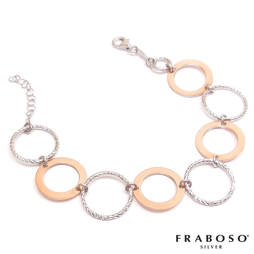 FRABOSO フラボッソ ブレスレット レディース シルバーピンクゴールドバイカラー シルバー925