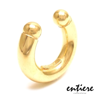 entiere アンティエーレ イヤーカフ イヤカフ サークル 中空 シルバー925 18金メッキ レディース メンズ ジェンダーレス