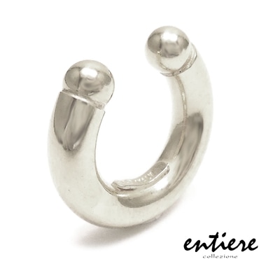 entiere アンティエーレ イヤーカフ イヤカフ サークル 中空 シルバー925 ロジウムメッキ レディース メンズ ジェンダーレス