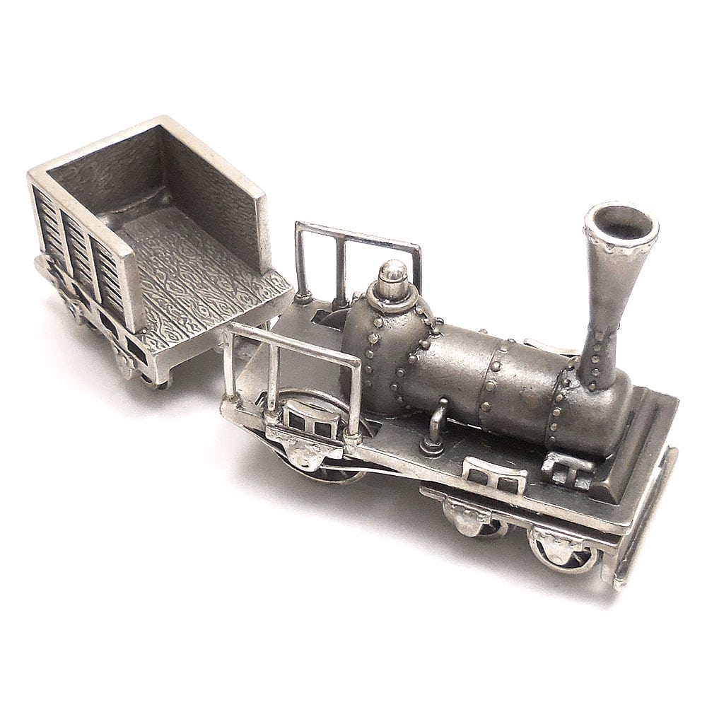 蒸気機関車 置き物 オーナメント シルバー925