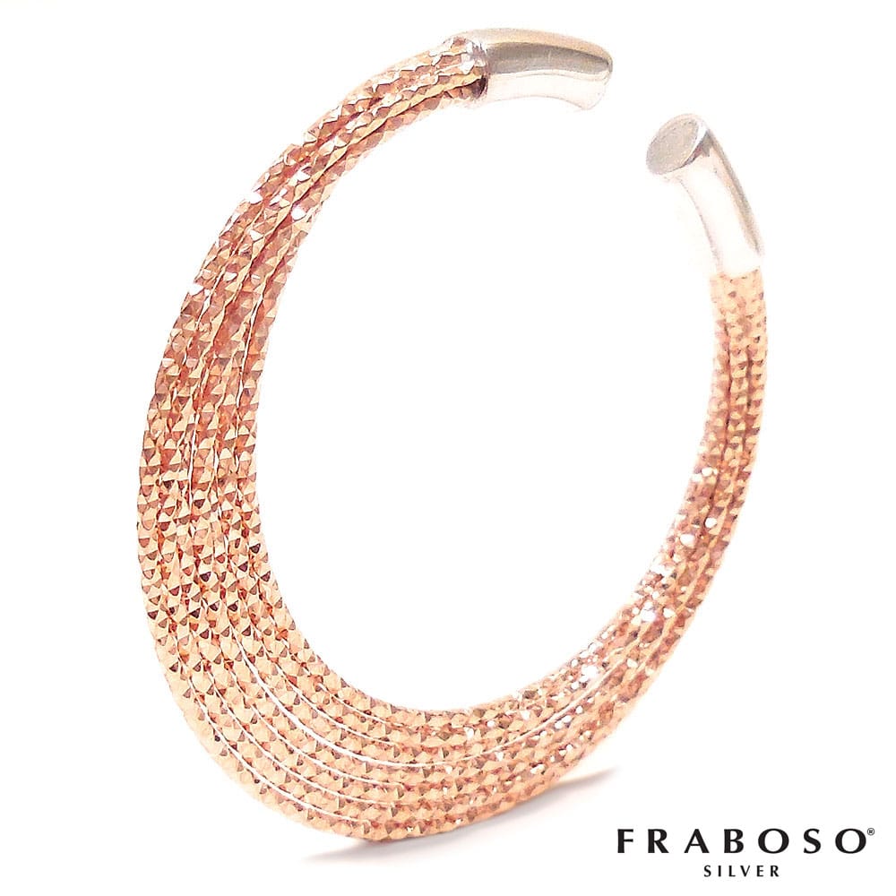 FRABOSO フラボッソ イヤーカフ イヤカフ グリッターサークル Lサイズ シルバー925 ピンクゴールドメッキ レディース