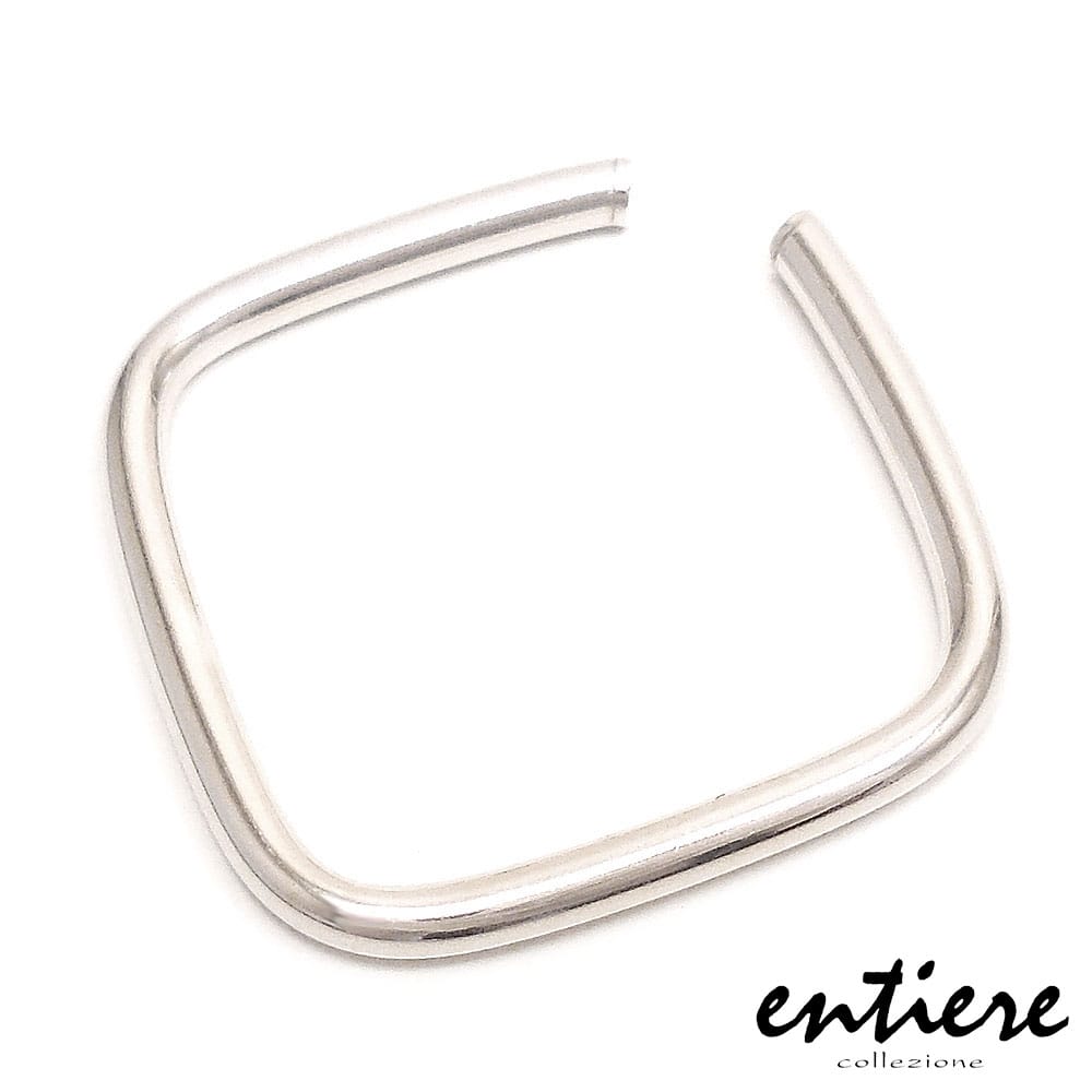 entiere アンティエーレ イヤーカフ イヤカフ スクエア シンプル レディース メンズ ジェンダーレス シルバー925 ロジウムメッキ