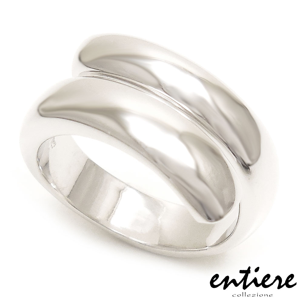 entiere アンティエーレ リング レディース ウェーブデザイン 11号 シルバー925 ロジウムコーティング