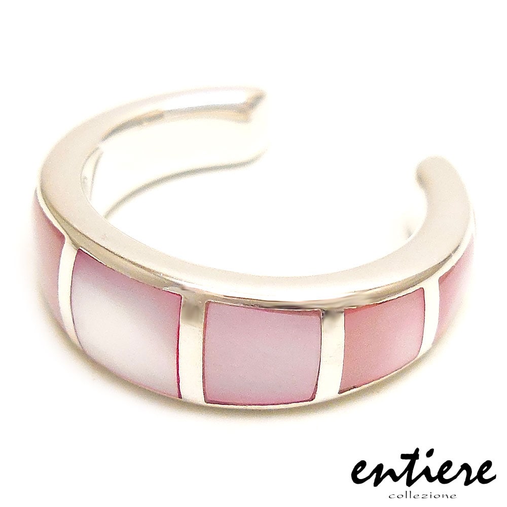 entiere アンティエーレ イヤーカフ イヤカフ ピンクシェル シンプル レディース メンズ ジェンダーレス シルバー925