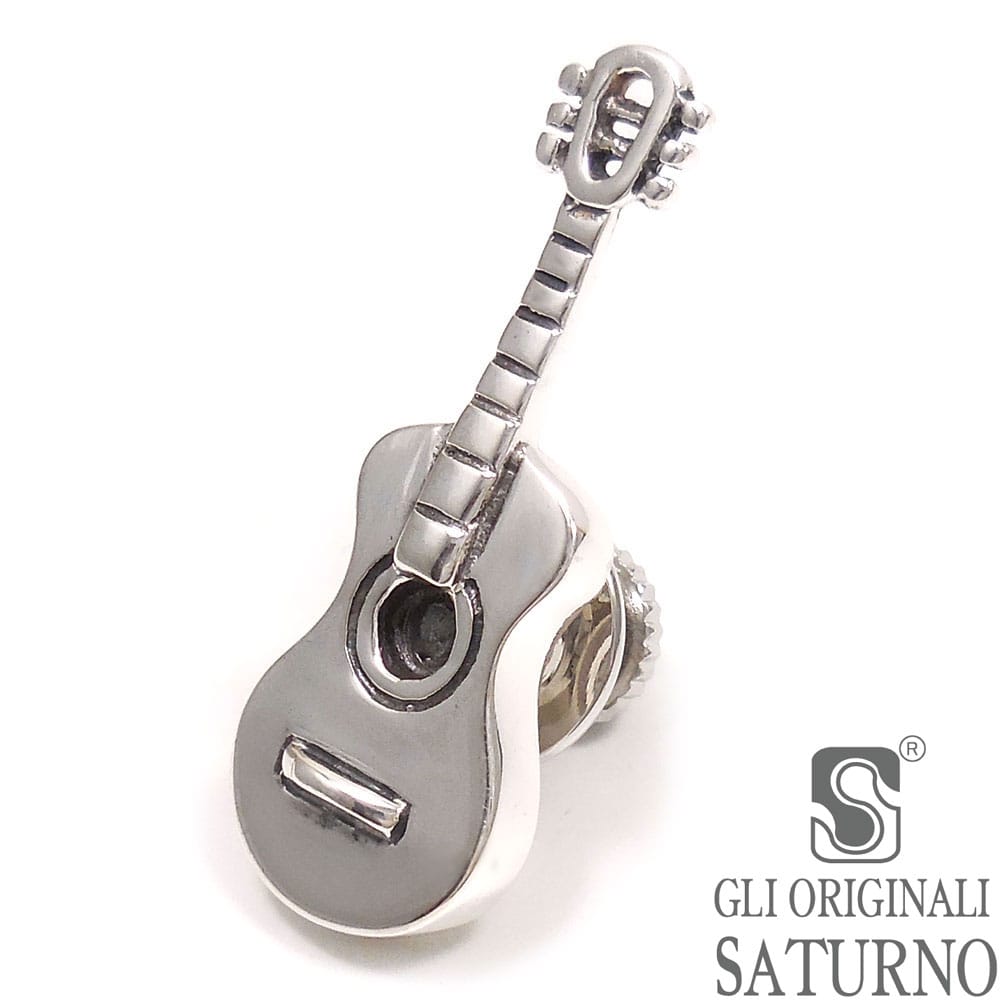 SATURNO サツルノ ピンブローチ ラペルピン 楽器 ギター シルバー925 イタリア製 メンズ レディース
