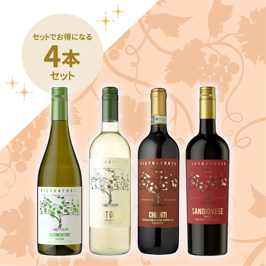 「信濃屋直輸入イタリアワインセット」 カステラーニ4本セット