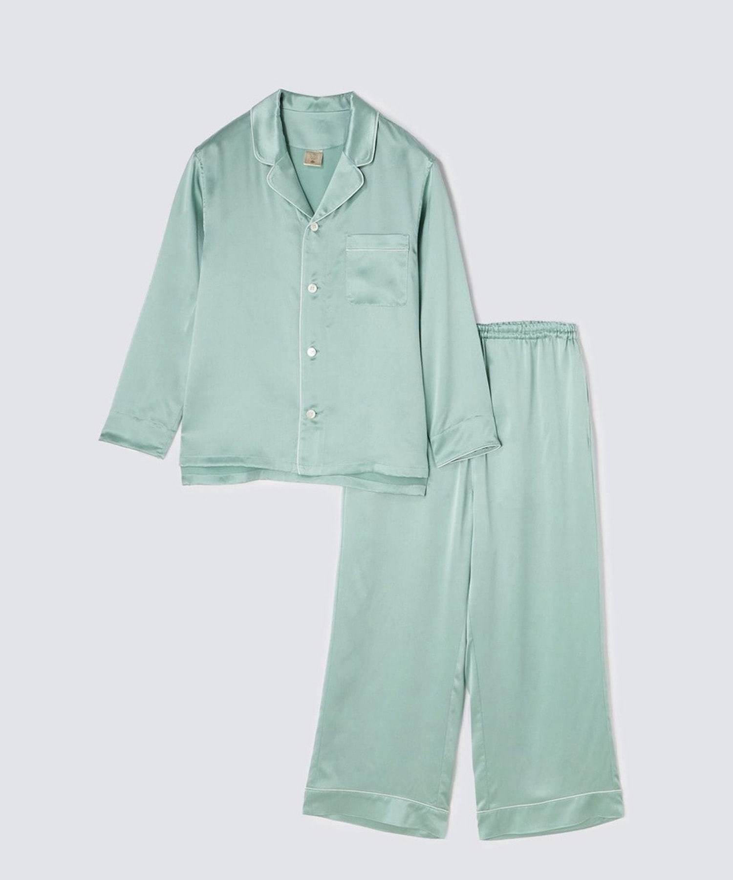 シルクパジャマ ミントグリーン ミントグリーン M