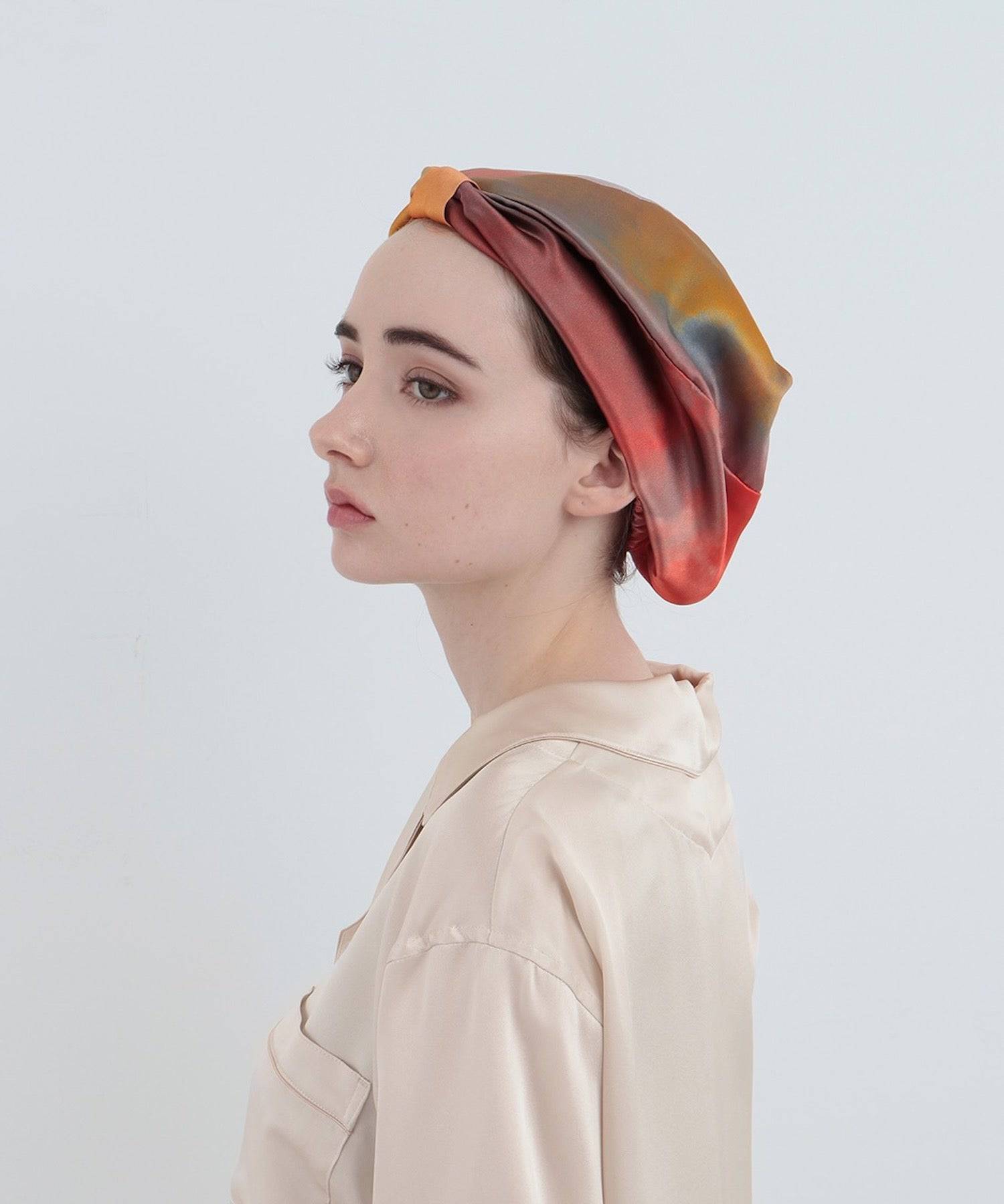 ウォータカラーシルクキャップ イブニンググロウ イブニンググロウ Free