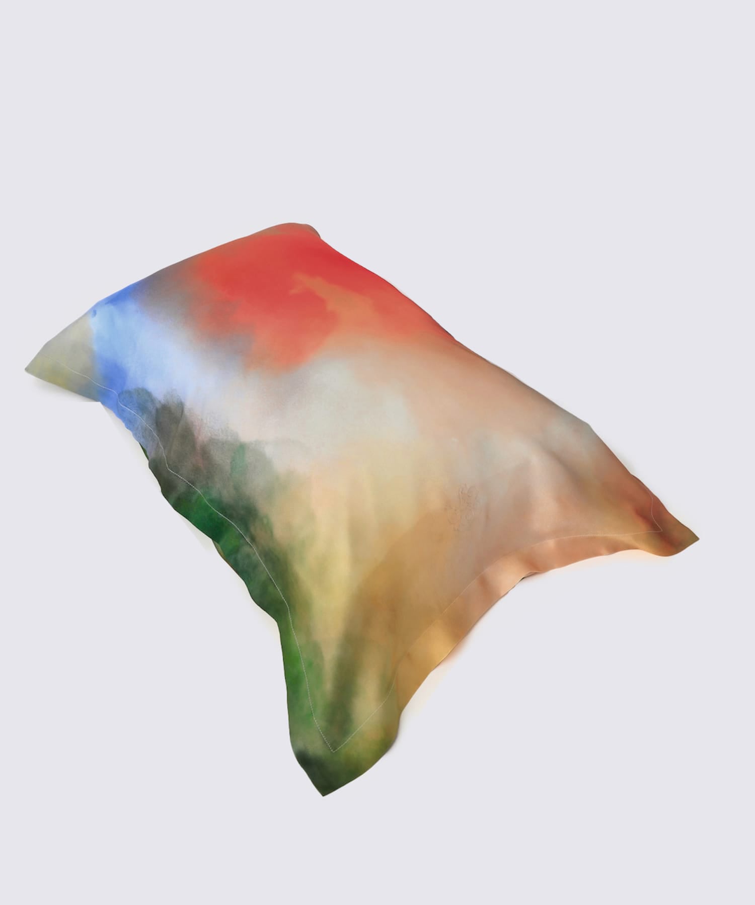 ウォータカラーシルクピローケース ミスティレイク ミスティレイク Free