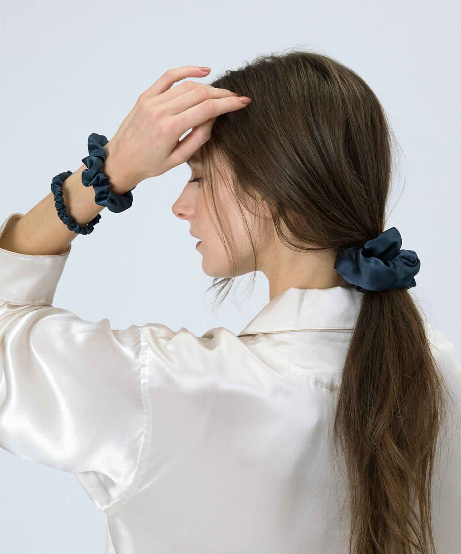 シルクシュシュセット ピンクベージュ ピンクベージュ Free