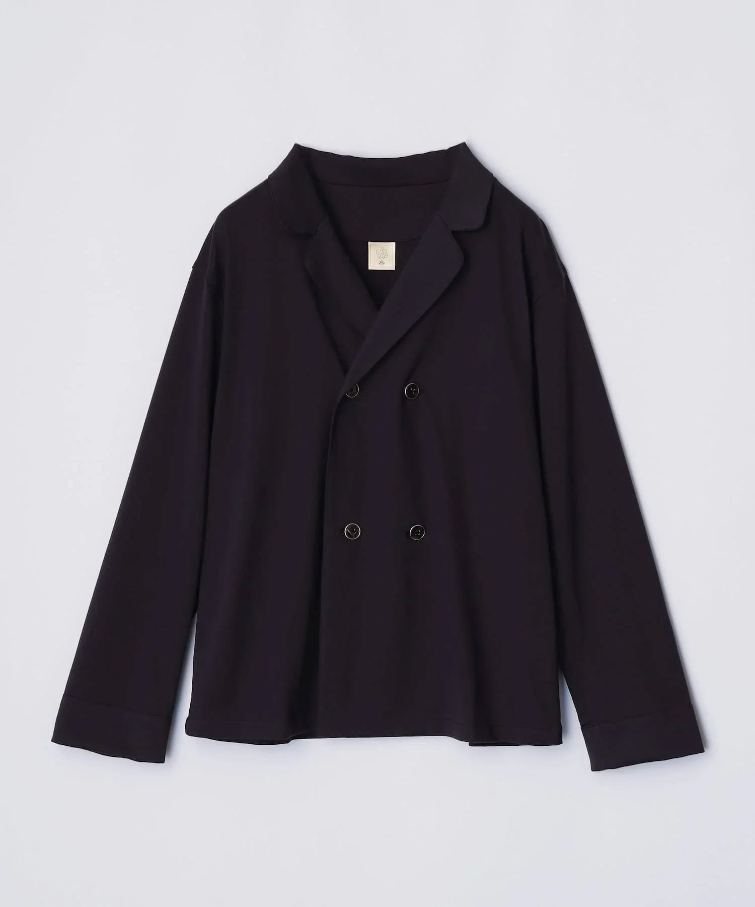 ロイヤル オーガニックコットン ダブルボタン ネイビー ネイビー S