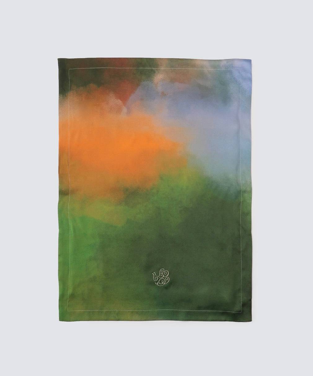 ウォータカラーシルクピローケース ミスティレイク ミスティレイク Free