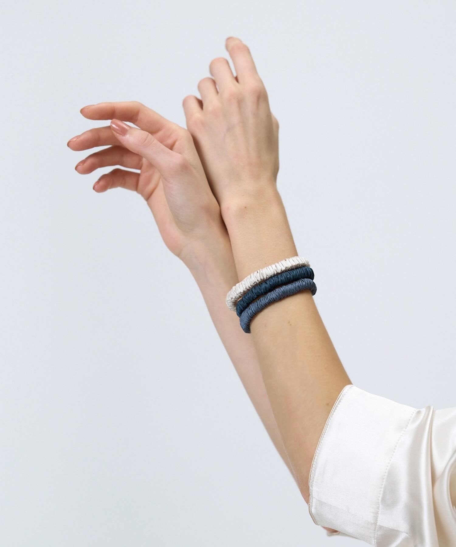 シルクシュシュゴムセット ダスク ダスク Free