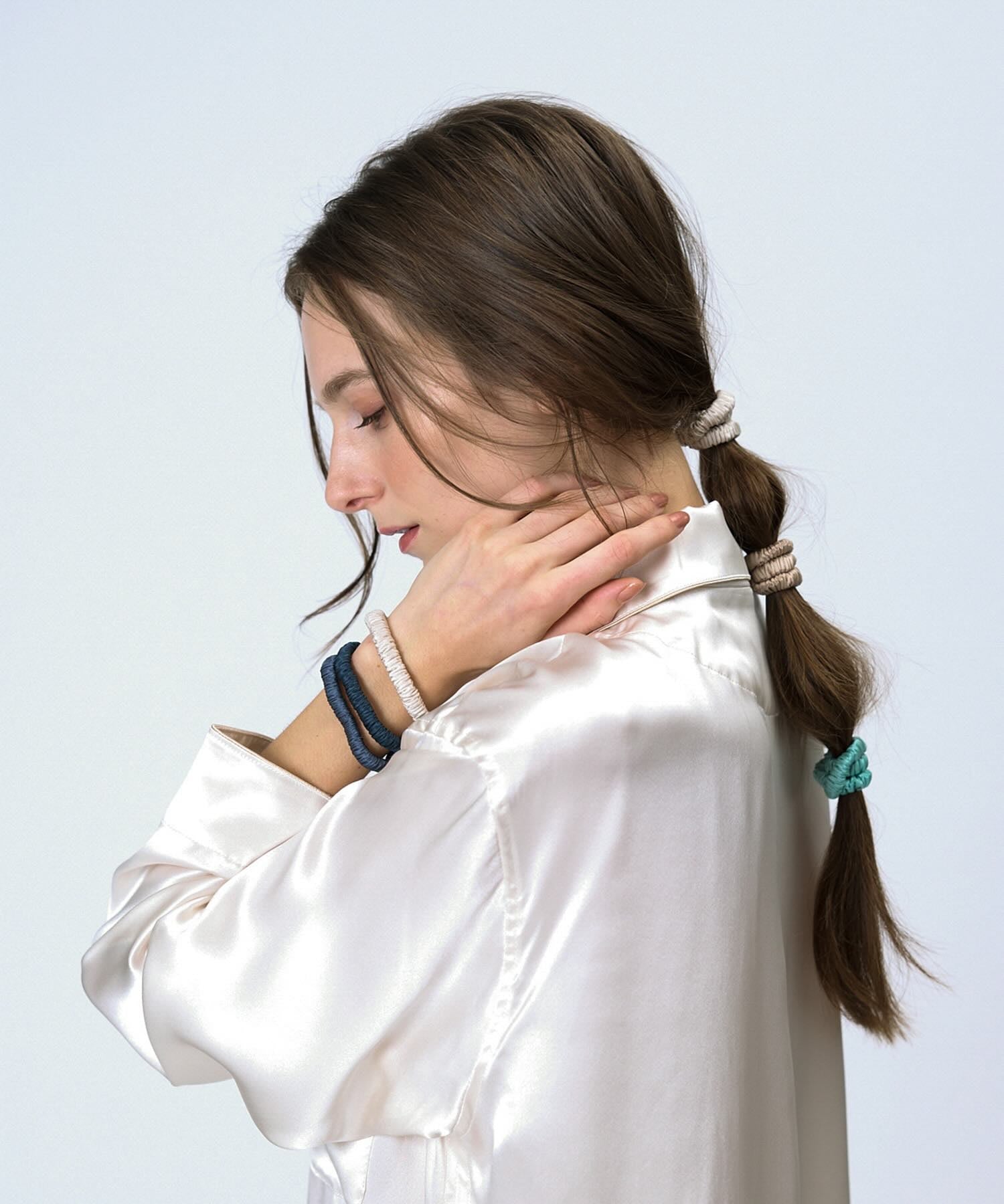 シルクシュシュゴムセット セレニティ セレニティ Free