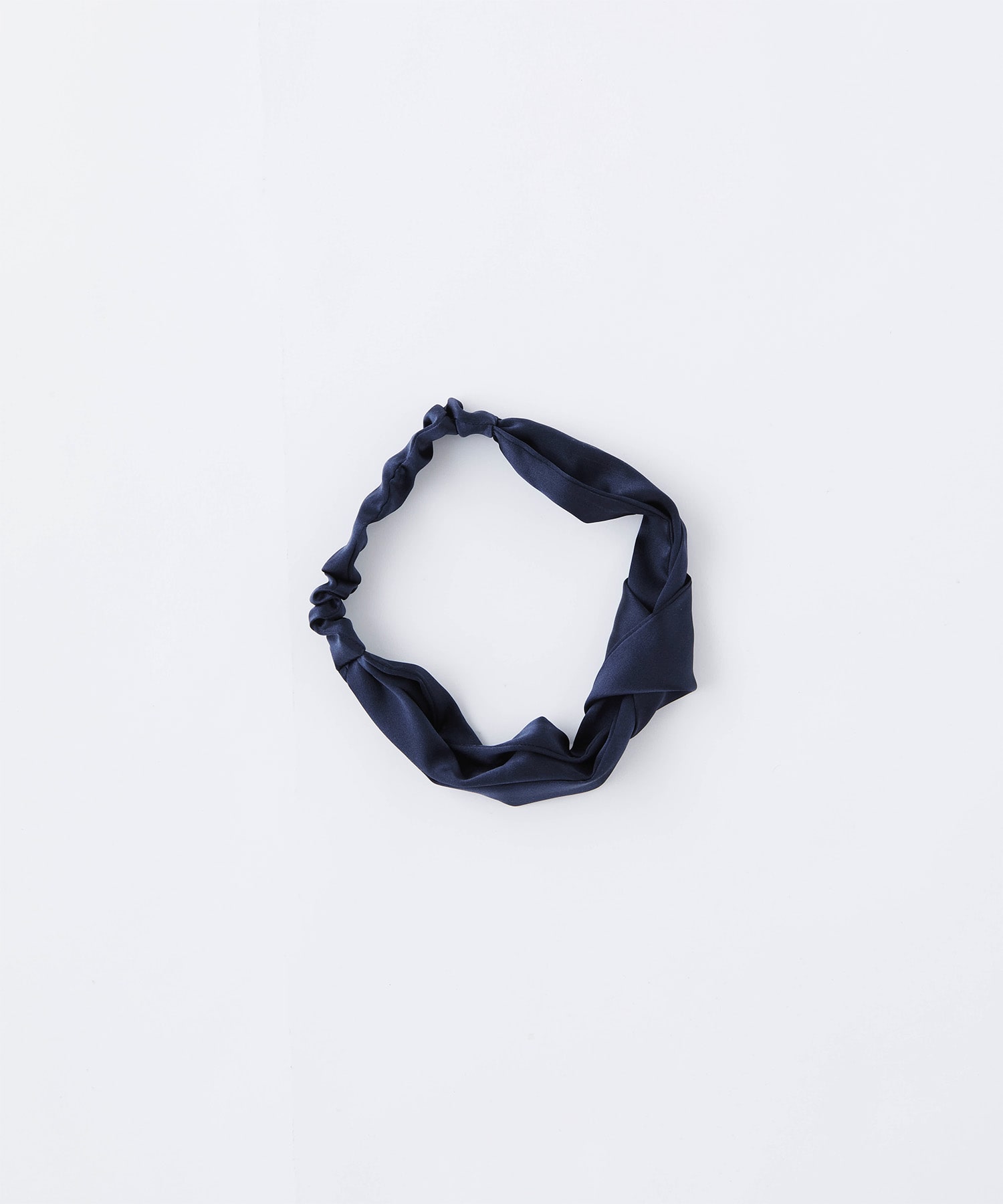 シルクヘアバンド エレガントネイビー エレガントネイビー