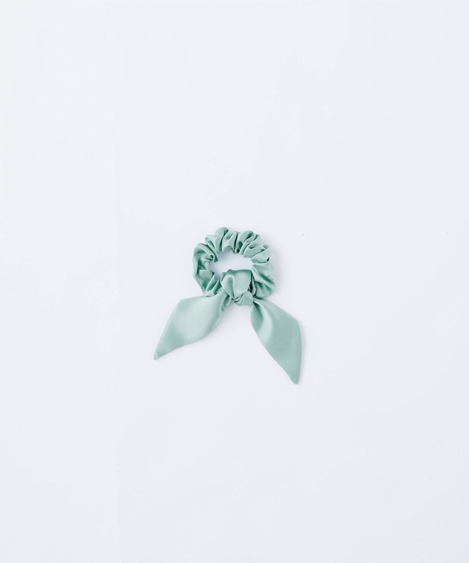 シルクリボンシュシュ 2WAYタイプ ミントグリーン ミントグリーン Free