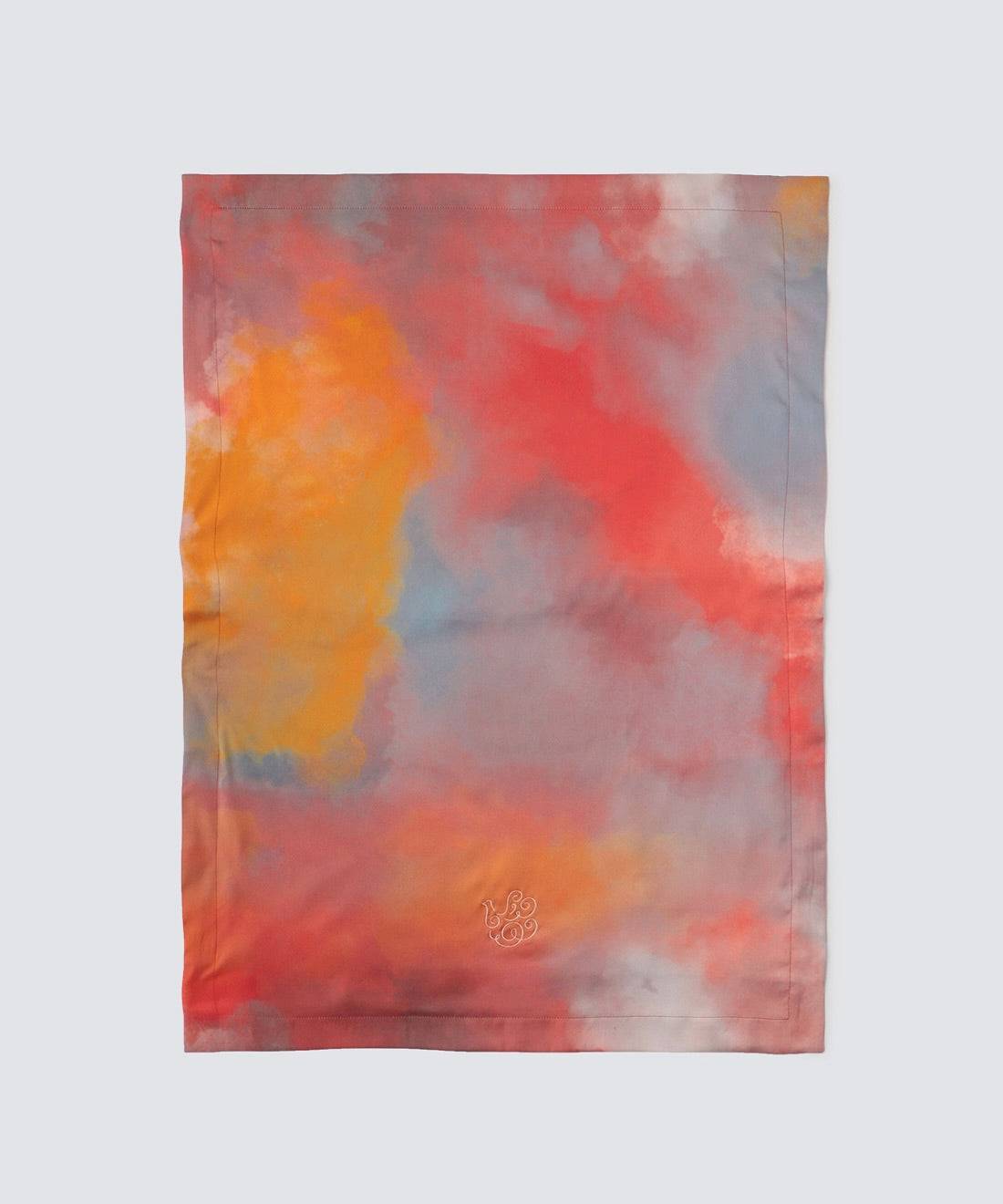 ウォータカラーシルクピローケース イブニンググロウ イブニンググロウ Free