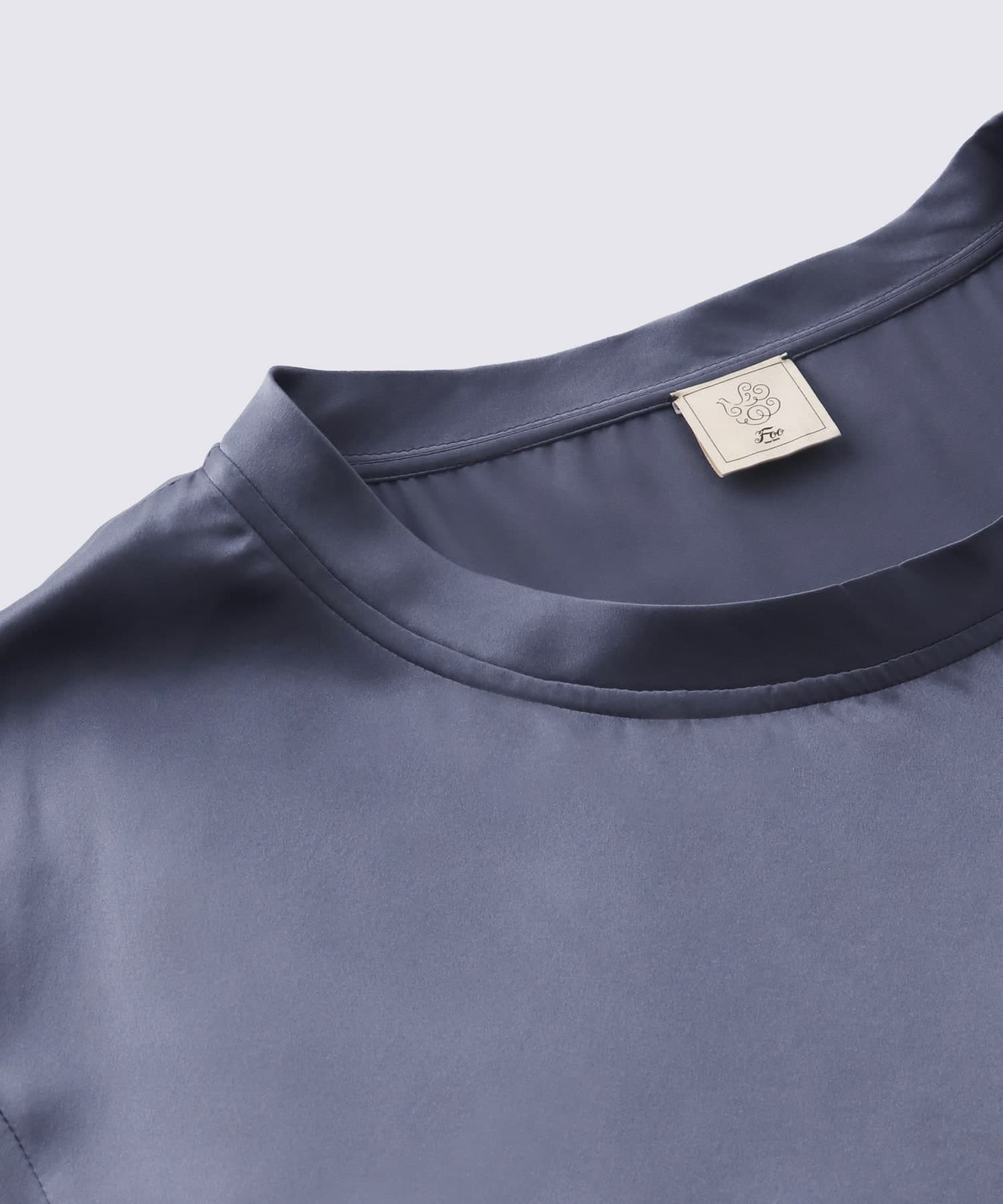 シルクサテンプルオーバー チャコールグレー チャコールグレー M