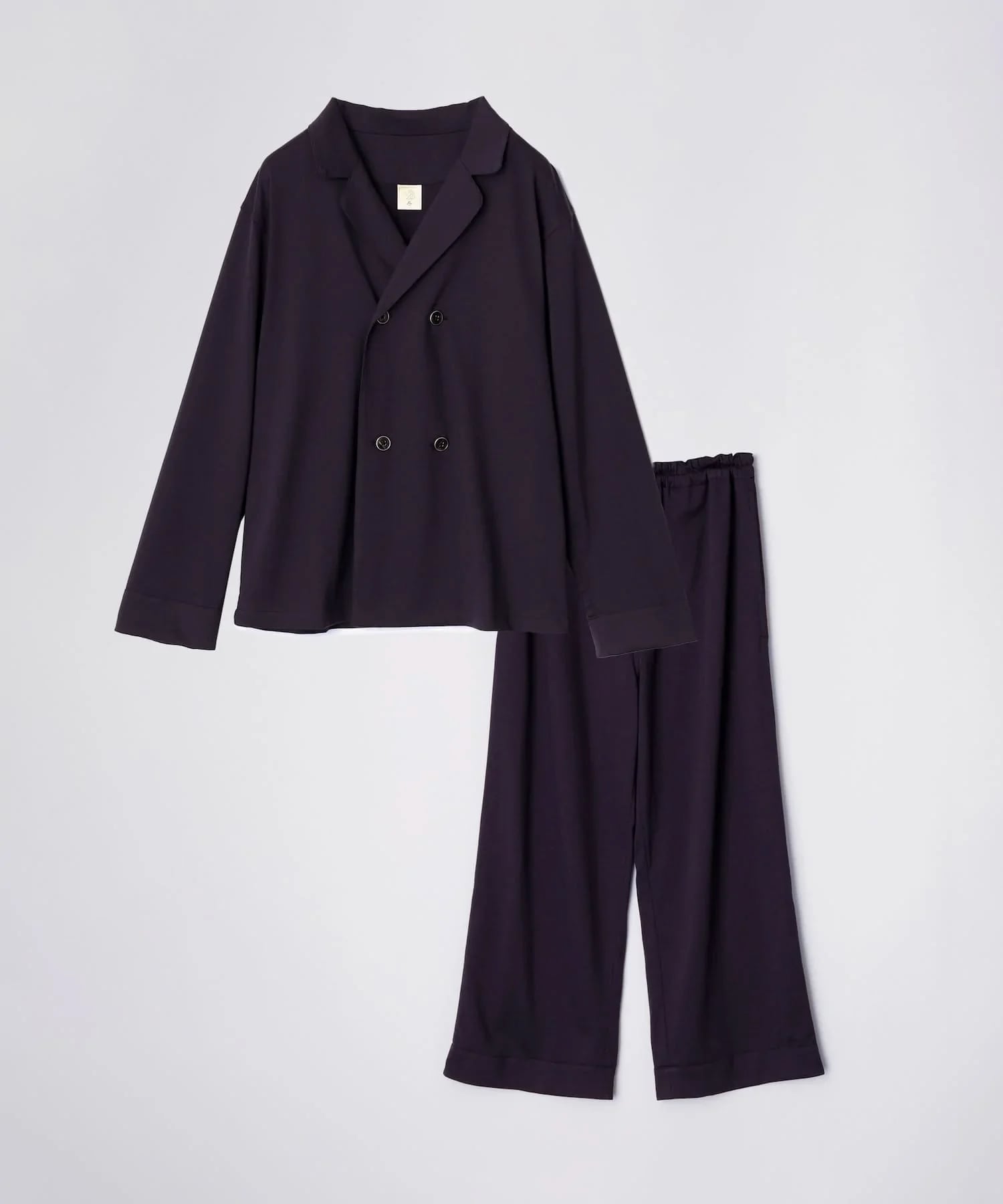 ロイヤル オーガニックコットン ダブルボタン ネイビー ネイビー S