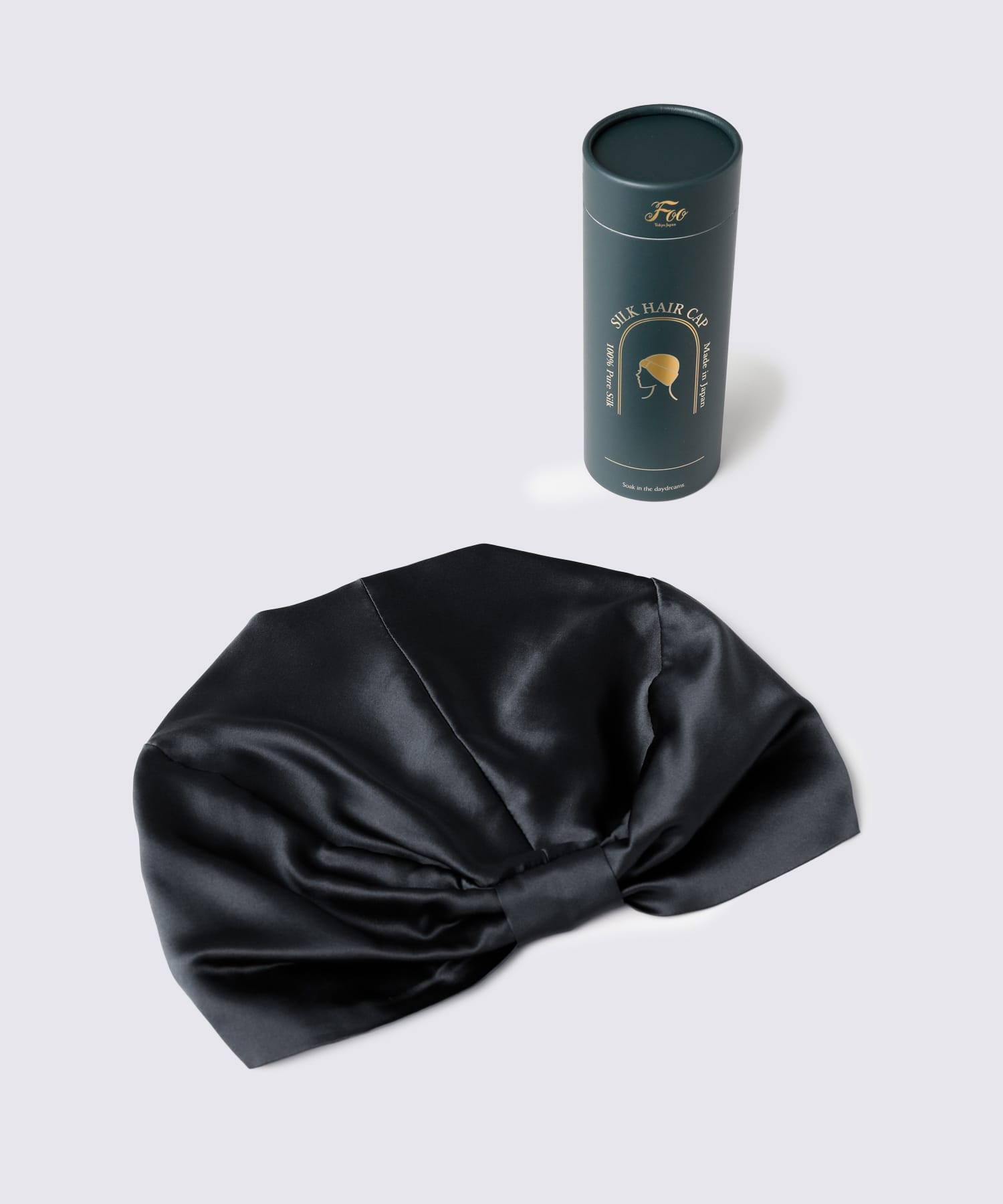 シルクキャップ　エレガントネイビー