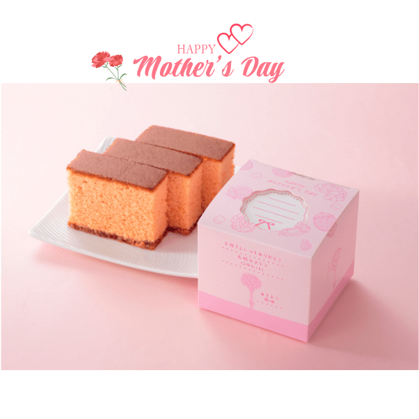 母の日カステラ あまおう苺味 3枚入