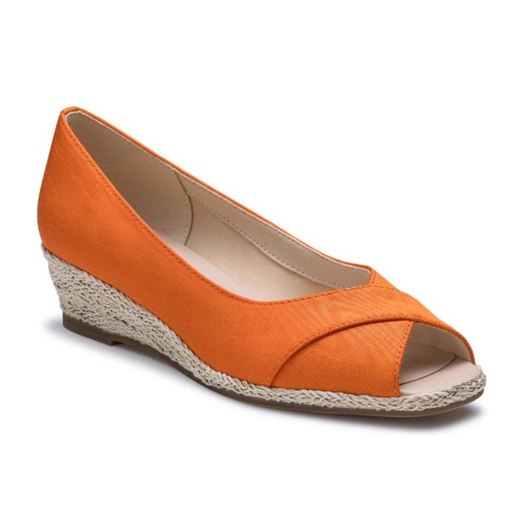 REGAL F42R ウエッジソールオープントウ オレンジ リーガル カジュアルシューズ オレンジ 22.5cm