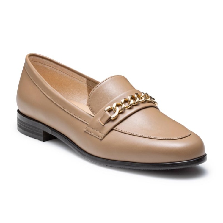 REGAL F60R 晴雨兼用チェーンローファー ベージュ リーガル フラットシューズ ベージュ 22.5cm