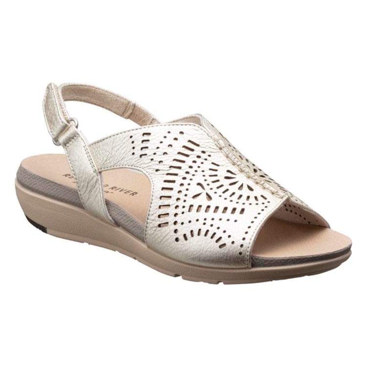 REDWOOD RIVER×MINNETONKA(R) M10C フットベットサンダル ゴールド レッドウッドリバー ミネトンカ (R) サンダル ゴールド 22.5cm