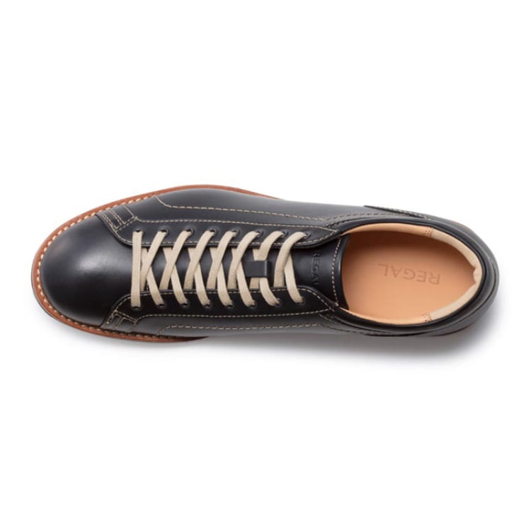 REGAL 60EL レースアップレザースニーカー ブラック リーガル スニーカー ブラック 24.0cm