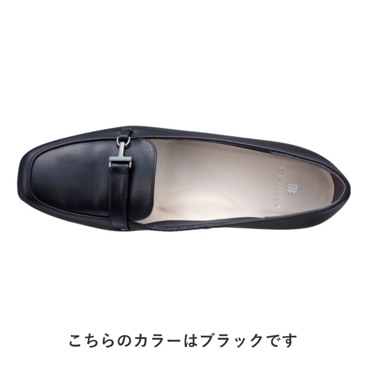 BEAUFIT A22Y ソフトスクエアトウモカパンプス オークエナメル ビューフィット パンプス オークエナメル 22.5cm