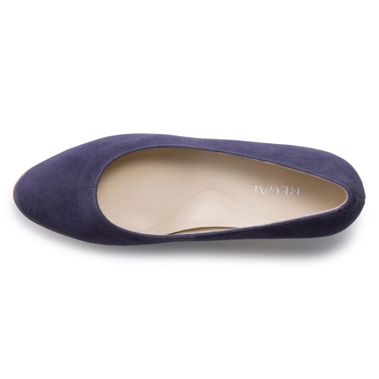 REGAL F22R 晴雨兼用プレーンパンプス ダークブルースエード リーガル パンプス ダークブルースエード 22.5cm