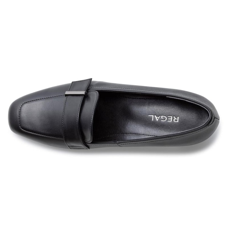 REGAL F57R 晴雨兼用ヒールローファー ブラック リーガル パンプス ブラック 24.0cm