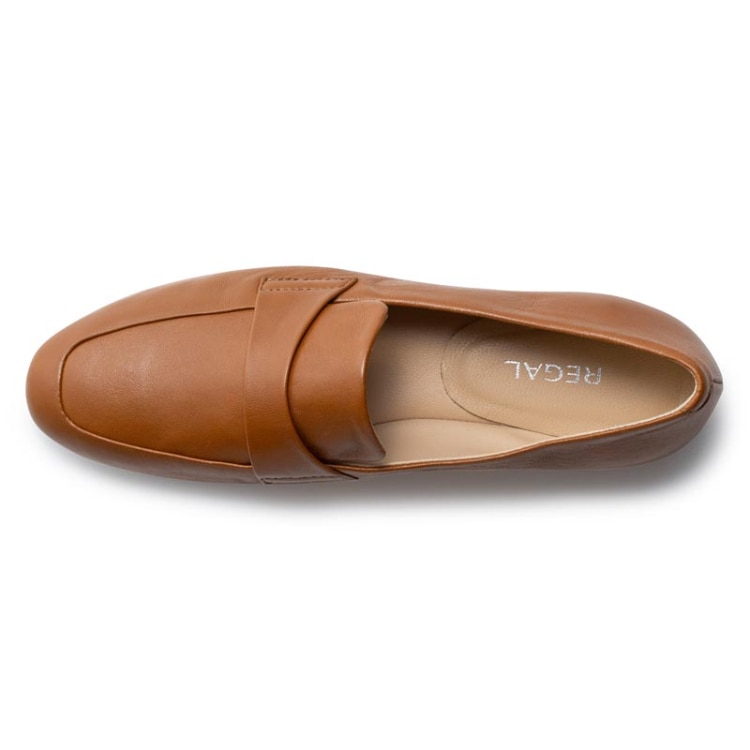 REGAL F63R フラットローファー キャメル リーガル フラットシューズ キャメル 22.5cm