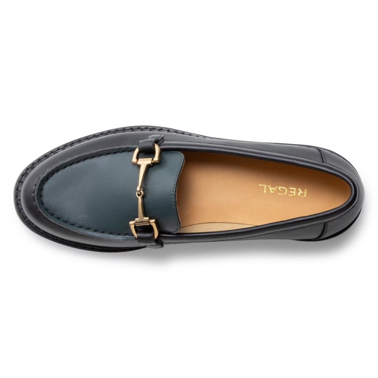 REGAL F69R ビットローファー グリーンブラック リーガル カジュアルシューズ グリーンブラック 22.5cm