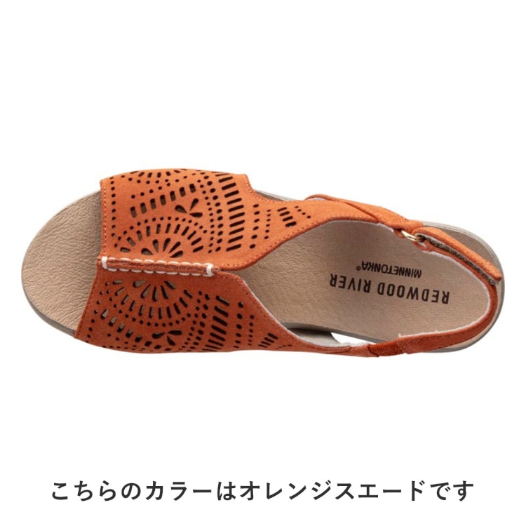 REDWOOD RIVER×MINNETONKA(R) M10C フットベットサンダル イエロースエード レッドウッドリバー ミネトンカ (R) サンダル イエロースエード 22.5cm