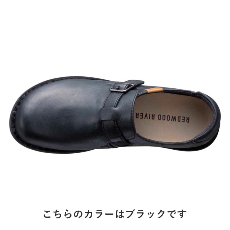 REDWOOD RIVER R03A ベルト付スリッポン ブラウン レッドウッド リバー フラットシューズ ブラウン 22.5cm