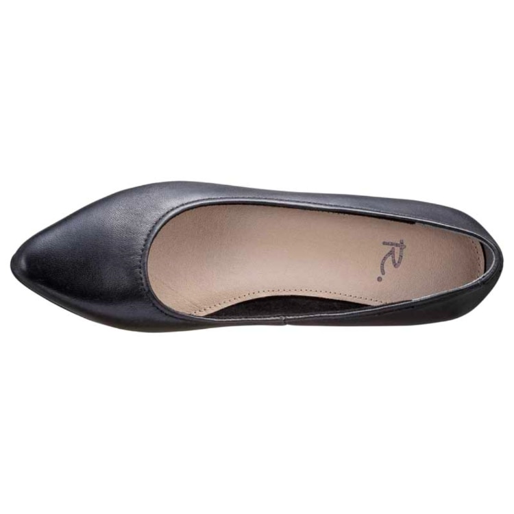 R. S17C フラットパンプス ブラック アールドット フラットシューズ ブラック 22.5cm