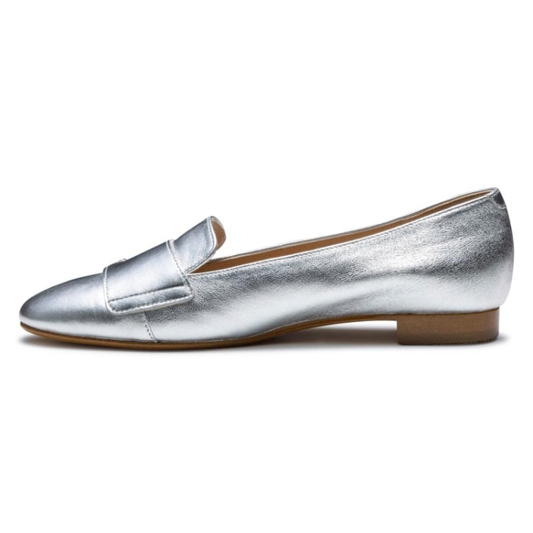 REGAL F56R ダブルモンクフラットシューズ シルバー リーガル フラットシューズ シルバー 22.5cm