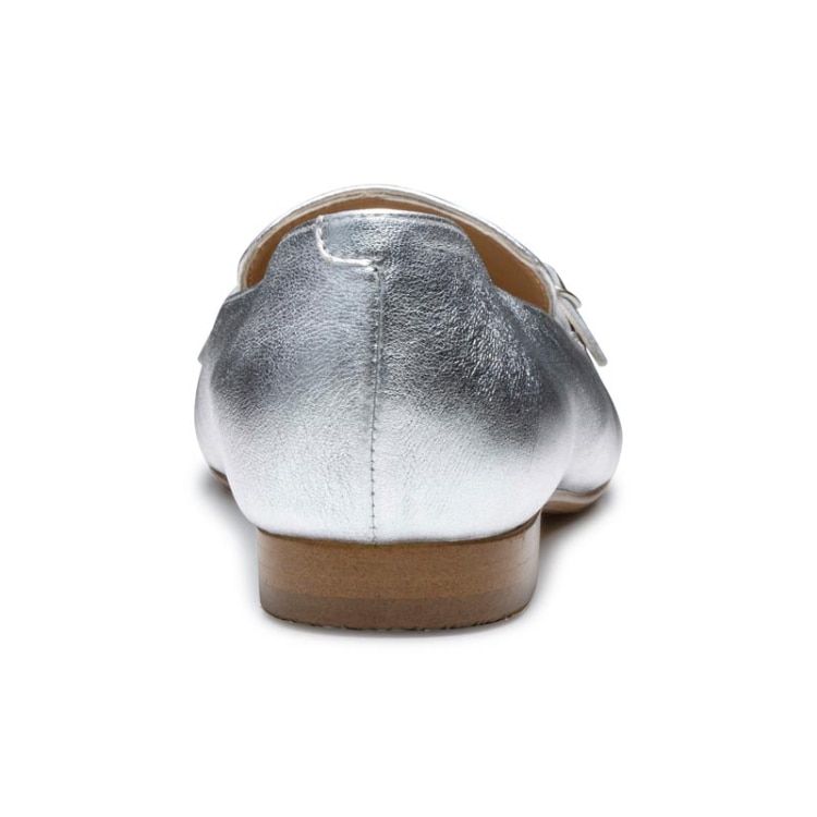 REGAL F56R ダブルモンクフラットシューズ シルバー リーガル フラットシューズ シルバー 22.5cm