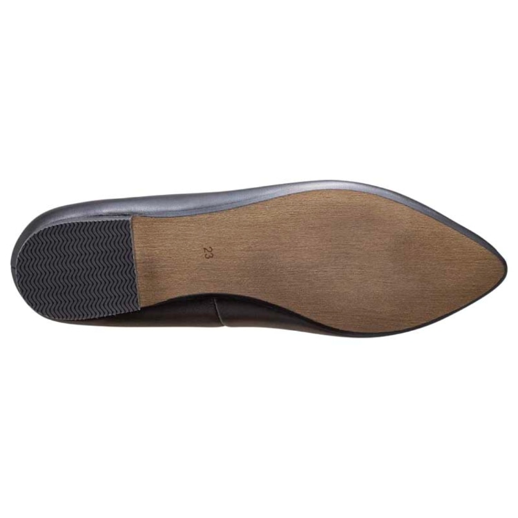 R. S17C フラットパンプス ブラック アールドット フラットシューズ ブラック 22.5cm