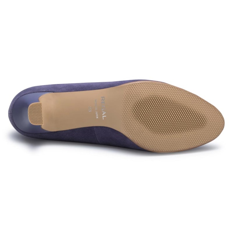 REGAL F22R 晴雨兼用プレーンパンプス ダークブルースエード リーガル パンプス ダークブルースエード 22.5cm