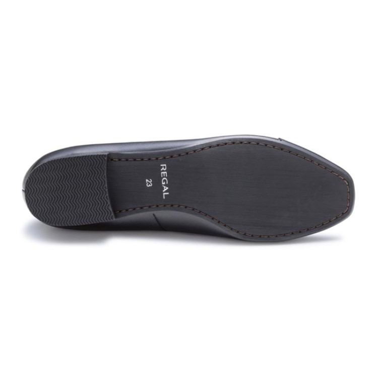REGAL F25M カジュアルスリッポンシューズ ブラック リーガル フラットシューズ ブラック 22.5cm