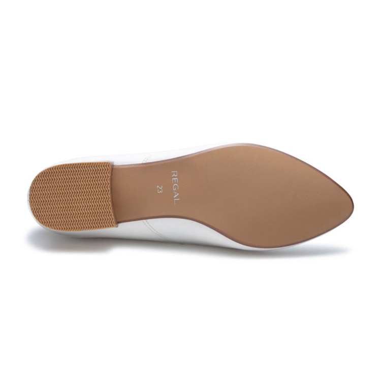 REGAL F38R 甲深フラットシューズ アイボリー リーガル フラットシューズ アイボリー 22.5cm